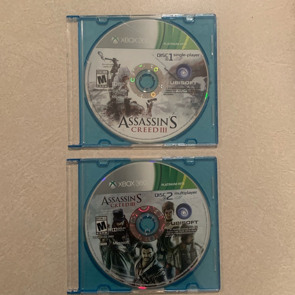 Xbox 360 Assassin’s Creed 3 III game